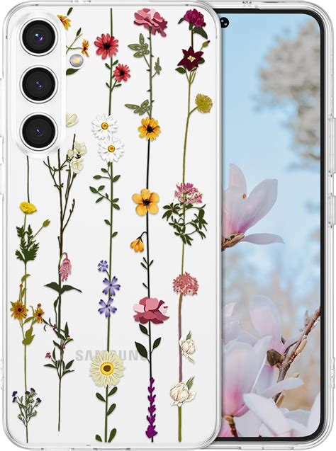 Ztofera Floral Case For Samsung Galaxy S24 5gclear Cute Flower Pattern Case For Girls Women