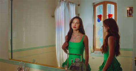 Shop Olivia Rodrigo's Green Dress in the "Deja Vu" Video | POPSUGAR Fashion