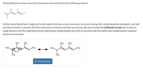 Solved Using Fishhook Arrows Draw The Resonance Chegg