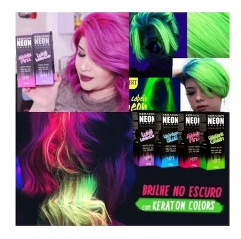 Kit Tonalizante Keraton Neon Colors C 4 100g Kert Frete grátis