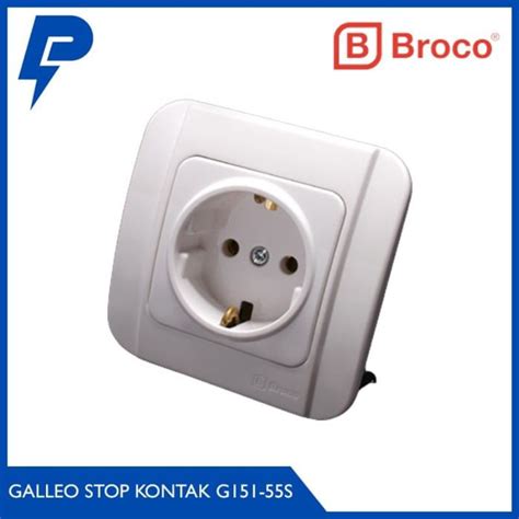 Jual BROCO GALLEO IB ENGKEL IB STOP KONTAK IB SERI GALLEO SNOW WHITE