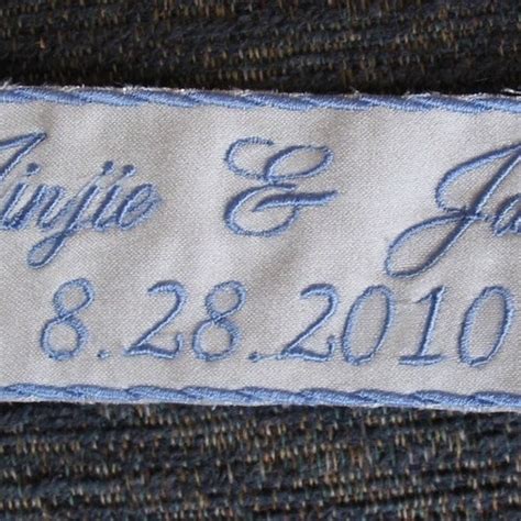 Wedding Dress Label Something Blue Custom Label Personalized Etsy