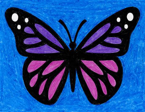 Learn How To Draw A Butterfly Easy Coloring Pages For