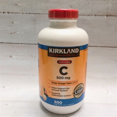 Viên ngậm bổ sung Vitamin C Kirkland Signature Chewable 500mg Shopee