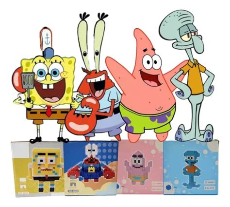 Set D De Bob Esponja Calamardo Patricio Y Don Cangrejo Meses Sin