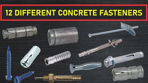 12 DIFFERENT CONCRETE FASTENERS - ToolHustle