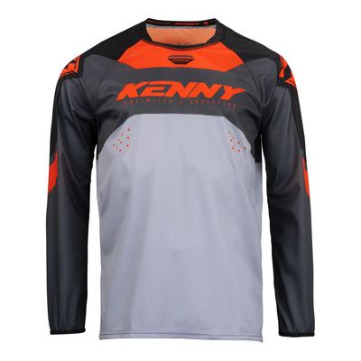 Maillot Cross Kenny Track Raw Rouge Blanc Quipement Cross Sur