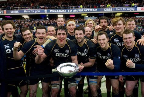 Scotland Rugby Team with Centenary Quaich | Scotland rugby, Scotland ...