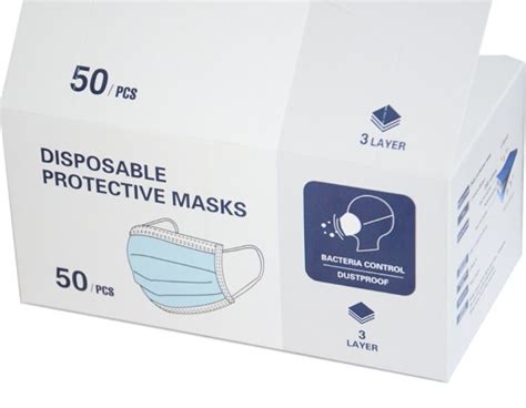 Custom Disposable Personal Protective Disposable Dust Face Mask Box