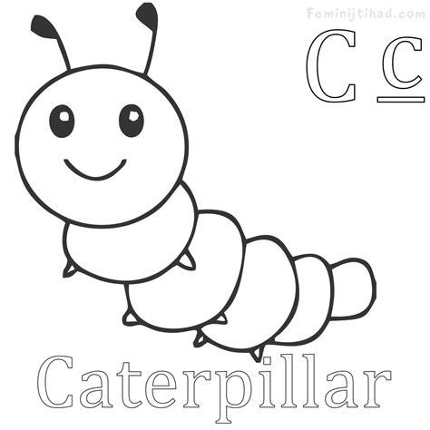 Caterpillar Coloring Pages Printable - Printable Word Searches