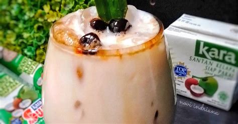 Resep Brown Sugar Boba Drink Santan Oleh Novi Oppie Indriana Cookpad