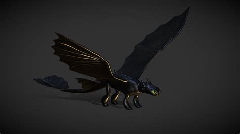 Toothless 3d Model By Priscila Cruz Digiprisart 6824230 Sketchfab