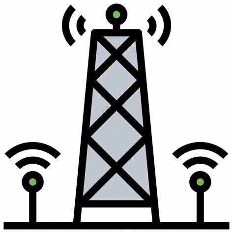 Antenna Cell Communications Signal Tower Icon Download On Iconfinder