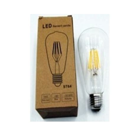 St64 Led Filament Bulb 8w Warm White Moostbrand Home Depot