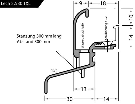 Regenschutzschiene