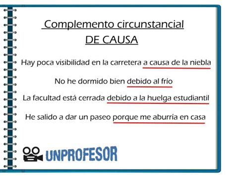 10 Ejemplos De Causa En Complementos Circunstanciales Aprende Ya CFN