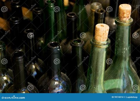 Empty Wine Bottles Stock Photo Image Of Horizontal Clutter