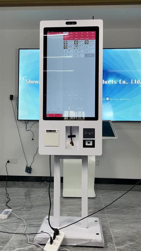 Totem Inch Touch Screen Self Service Ordering Kiosk Pos System