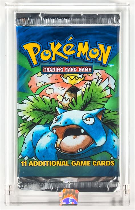 Pokemon Base Set Unlimited Edition Venusaur Art Booster Pack Serial