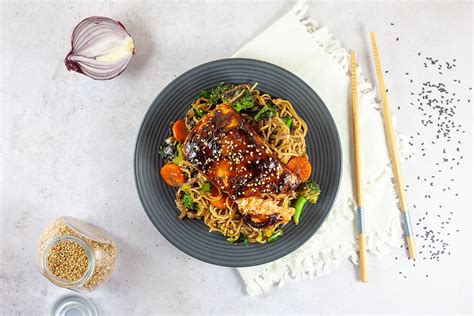 Zalm Teriyaki Met Noedels Ohmydish