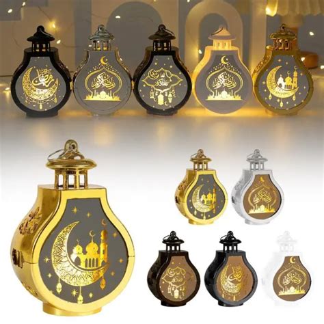 2024 RAMADAN LED Lantern Light Eid Mubarak Decoration For Home Islamic