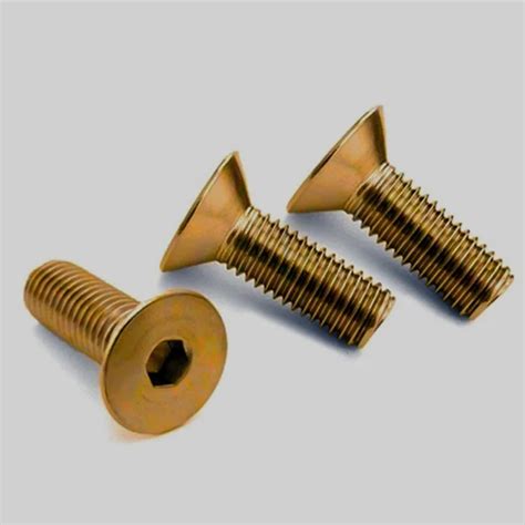 1pcs M10 M12 Brass Countersunk Allen Screws Flat Head Bolts Inner Hexagon Slot Screw H62 Copper