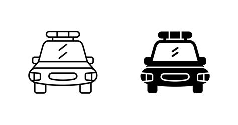 Police Car Vector Icon 22280335 Vector Art at Vecteezy