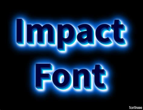 Impact Font Text Effect And Logo Design Font