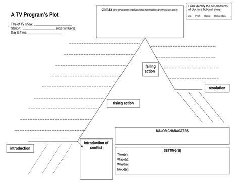 Plot Mountain Template - Printable Calendars AT A GLANCE