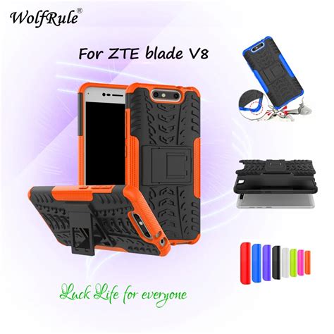 For Cover Zte Blade V Case Wolfrule Tpu Pc Holder Armor Protective