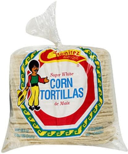 Ramirez And Sons Super White Corn Tortillas 45 Lb Nutrition