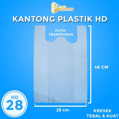 Jual Kantong Kresek Tebal Transparan Ukuran 28 Kantong Plastik Hd 300 Gr Di Lapak Toko Plastik