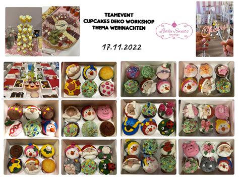 Teamevent Cupcakes Deko Workshop Thema Weihnachten November 2022