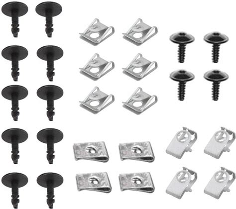 Amazon Fr Kit De Fixation Clips Vis Plaque Cache Protection Sous