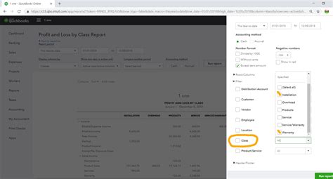 Solved: How do I run a P&L by class in quickbooks online