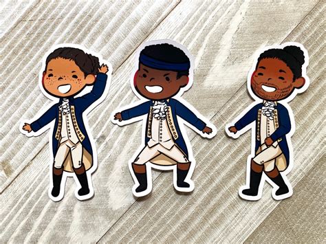 Hamilton Stickers Set Notebook Sticker Laptop Stickers Etsy