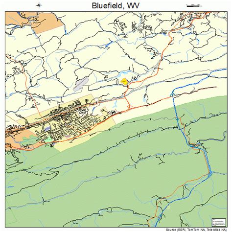 Bluefield West Virginia Map - Alanna Leontyne