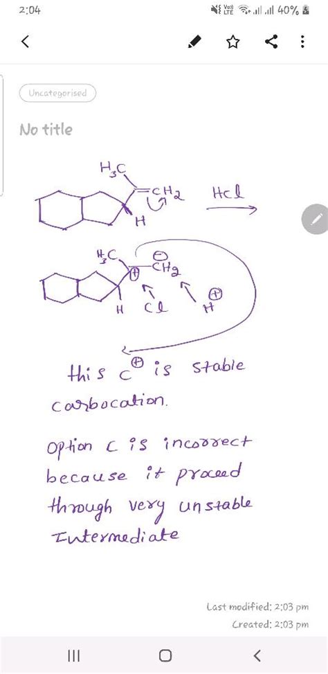 C 750 Circ Mathrm C The Major Product Of The Following Reaction Is