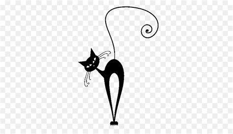 Silhouette Line Art Simple Cat Tattoo Top Best Black Cat Tattoo