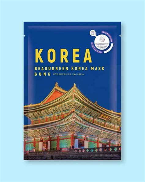 Beauugreen Maska do twarzy K Beauty Korea Mask Gung Maski w Płacie