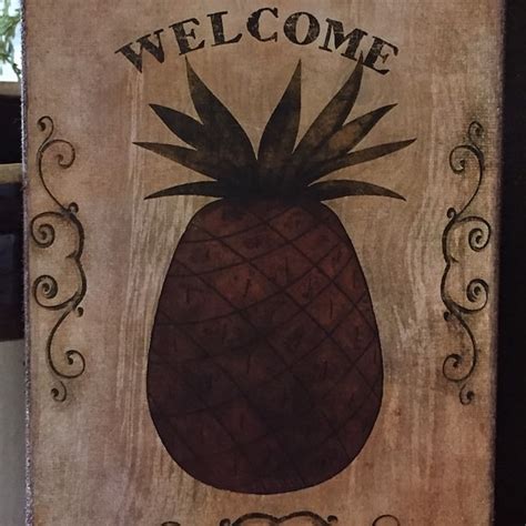 Primitive Pineapple Etsy