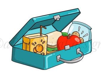 Lunch Box Clipart - Etsy