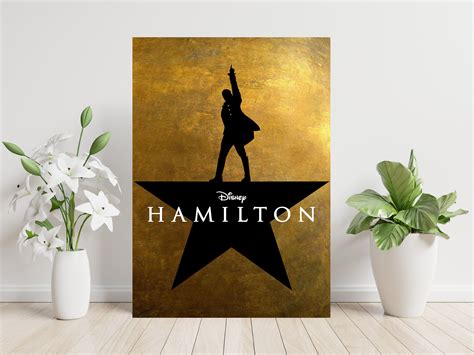 Hamilton Musical Classic Movie Art Large Poster Print T In Etsy