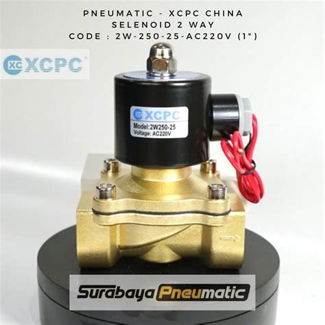 Jual Solenoid Valve 2 Way 2w 250 25 Ac220v Drat 1 Xcpc Pneumatic Shopee Indonesia