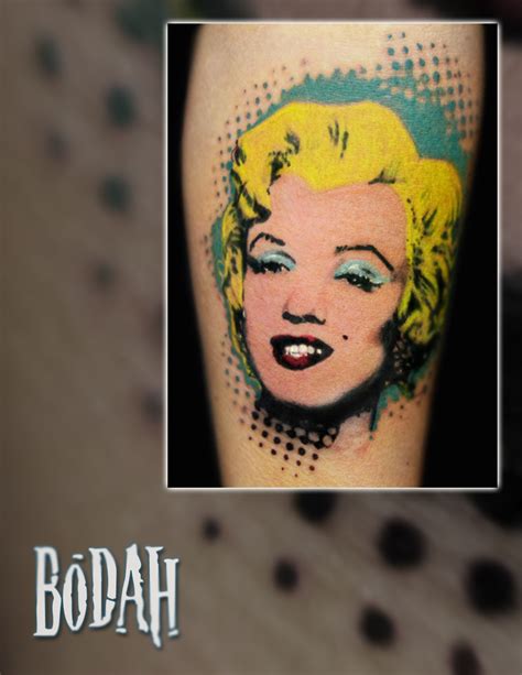 Andy Warhol Pop Art Marilyn Monroe Tattoo Andy Warhol Pop Art Andy