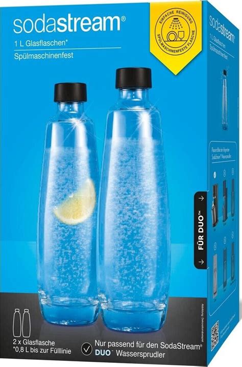 Sodastream Duo Titan Glasflaschen Pet Flasche Ab