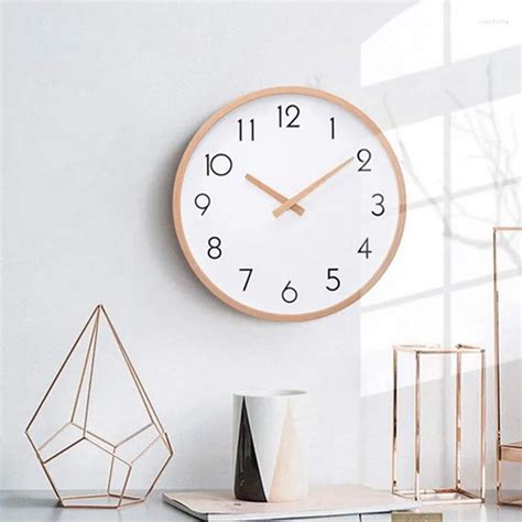 Relojes De Pared Reloj De Madera Dise O Moderno Silencioso Minimalista