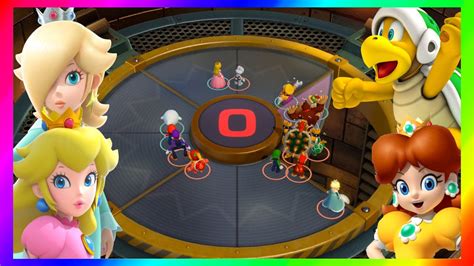 Super Mario Party Minigames Peach Vs Rosalina Vs Daisy Vs Hammer