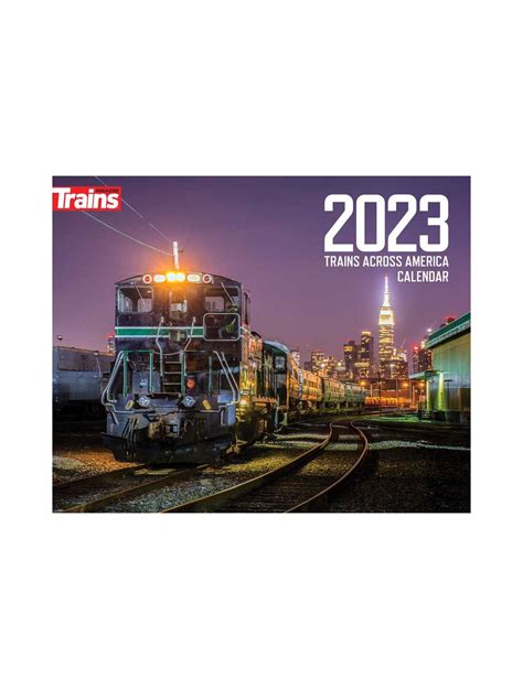 Trains Across America 2023 calendar