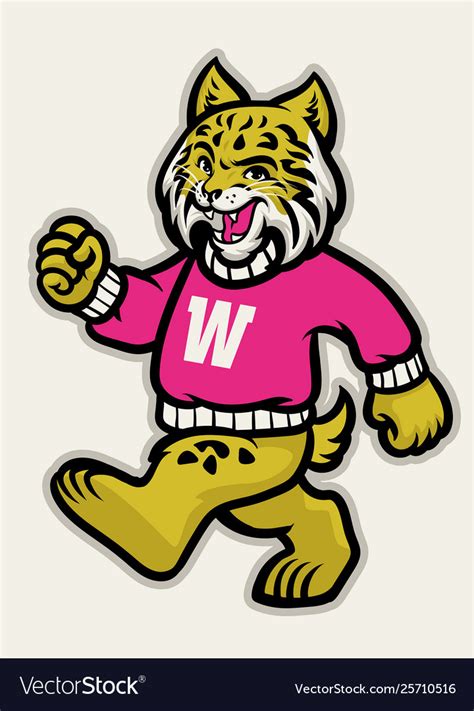 Wildcats School Athletic Mascot Royalty Free Vector Image